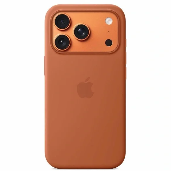 Apple iPhone 17 Pro Silicone Case in Terra Cotta - Picture 9 of 9